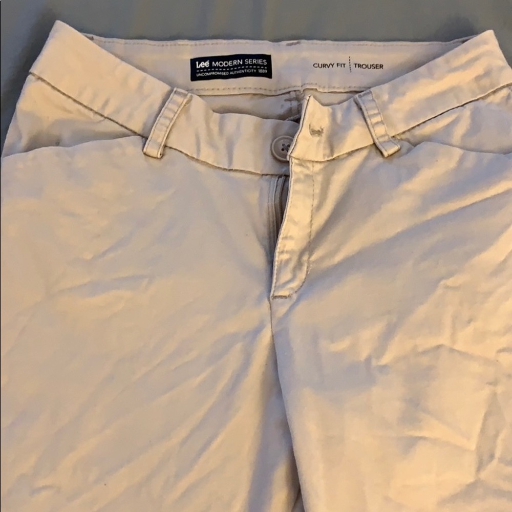 Stretch khaki trouser